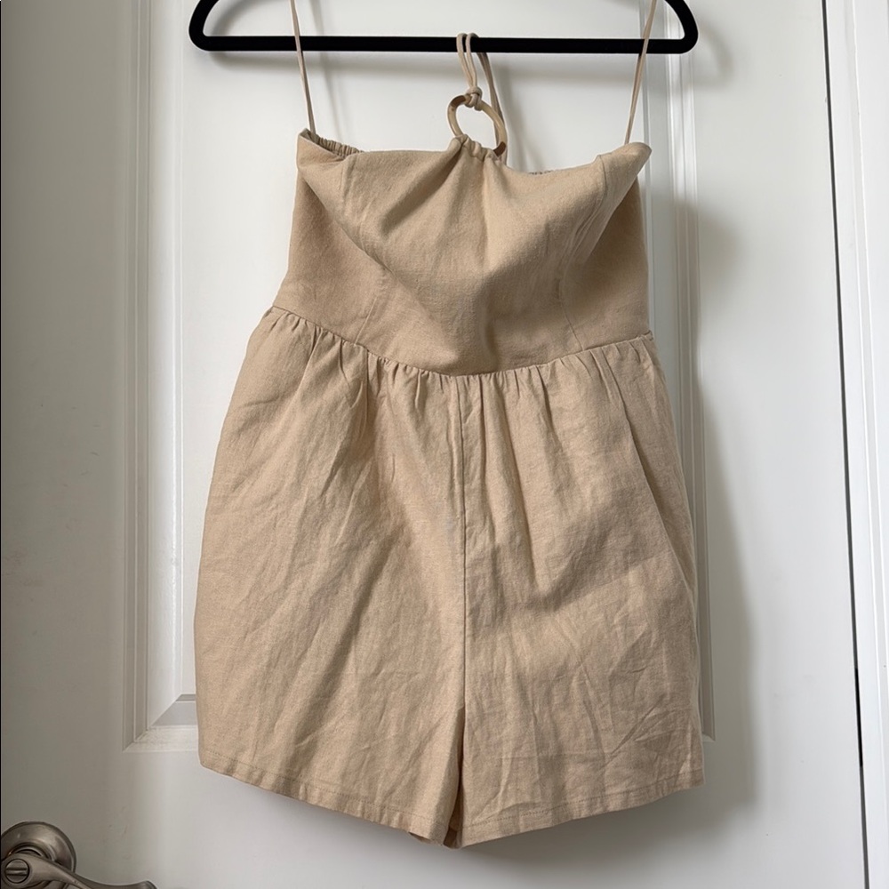 Women's Tan Romper